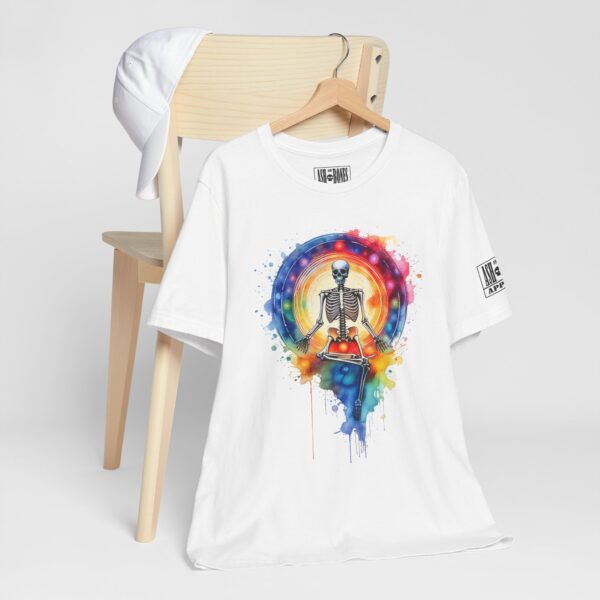 Ash and Bones Apparel - Chakra Skeleton - Unisex Short Sleeve Tee - Image 4