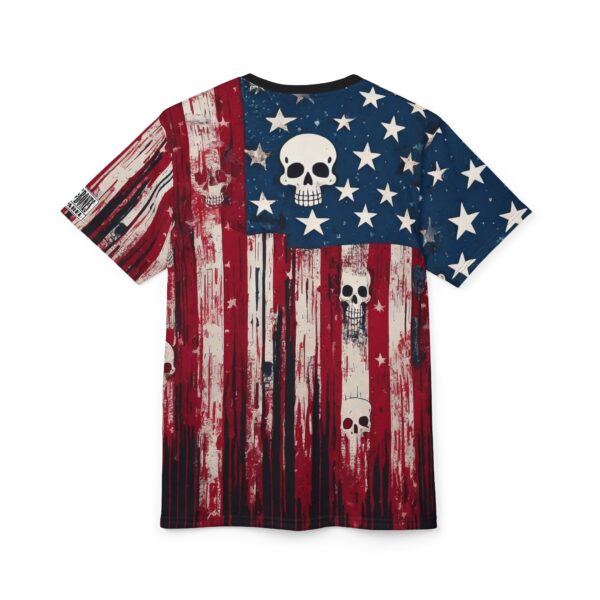 Ash & Bones Apparel - Unisex Skull American Flag Tee Shirt - Image 13