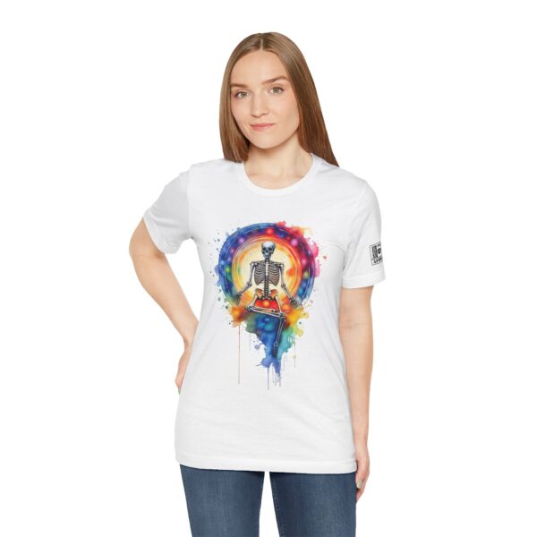 Ash and Bones Apparel - Chakra Skeleton - Unisex Short Sleeve Tee - Image 3