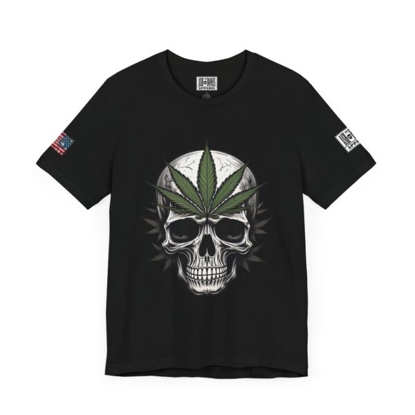 Ash & Bones Apparel - Leaf Skull Unisex Short Sleeve Tee - Image 4