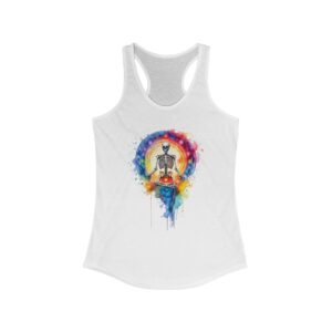 Ash and Bones Apparel - Chakra and Skeleton - Women's Ideal Racerback Tank